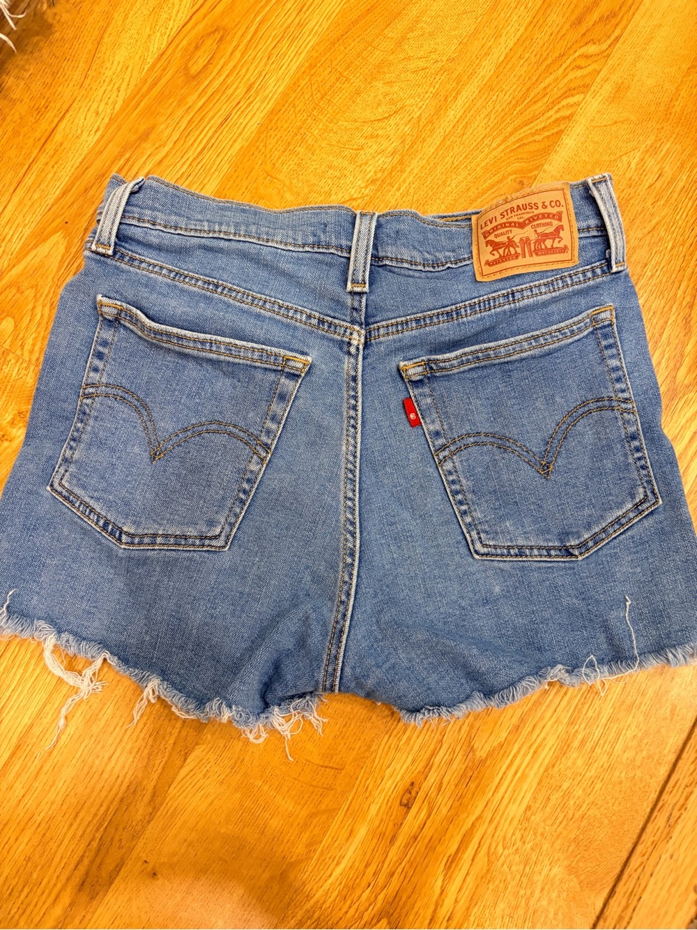 Levi's Women's Blue Denim Cutoff Shorts